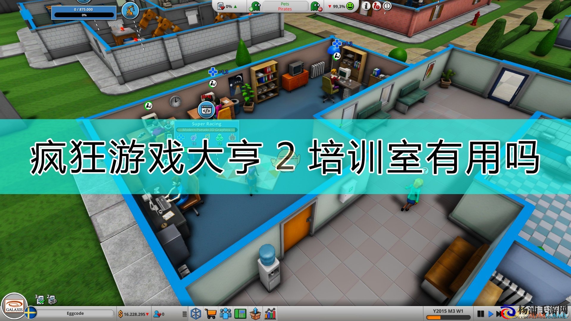 《疯狂游戏大亨2》培训室作用详解