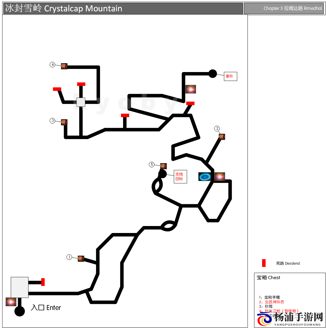 《勇气默示录2》第三章冰封雪岭迷宫地图一览