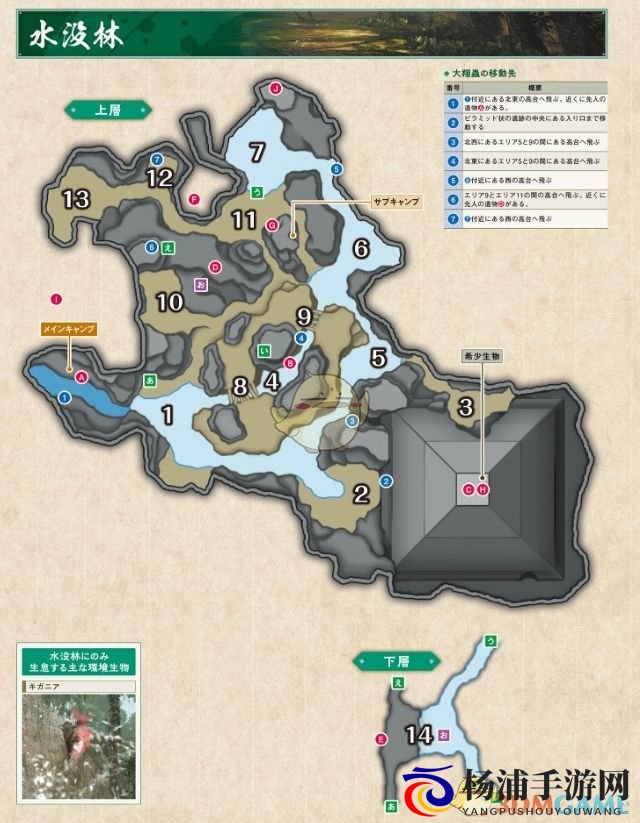 《怪物猎人：崛起》水没林地图